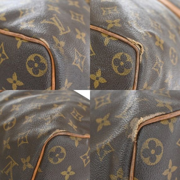 Authentic LOUIS VUITTON Keepall 45 Travel Hand Bag Monogram Leather Brown - Picture 8 of 16
